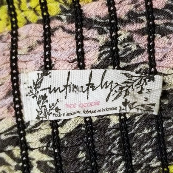 NWT Free People Boho Tube Top Sz M Women Strapless Coastal Tropical Flirty Flowy - Picture 10 of 12